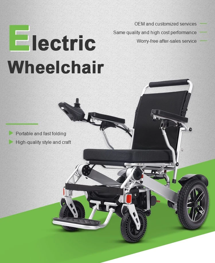 High Quality Remote Control Wheelchair Electric Automatic Foldable Wheelchair for Disabled People