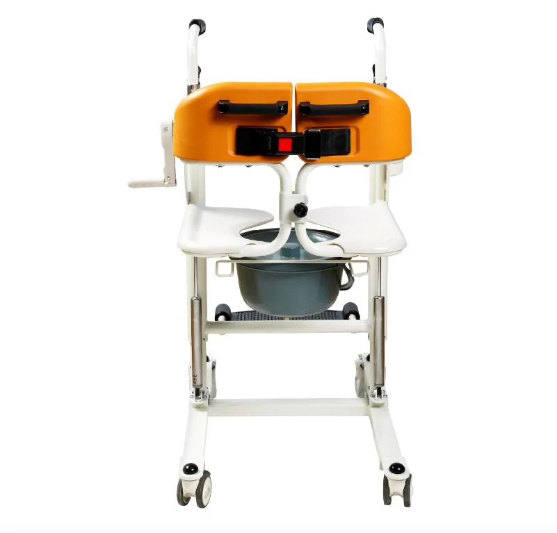 Manual Patient Transfer Chair Lifting Chair with Commode