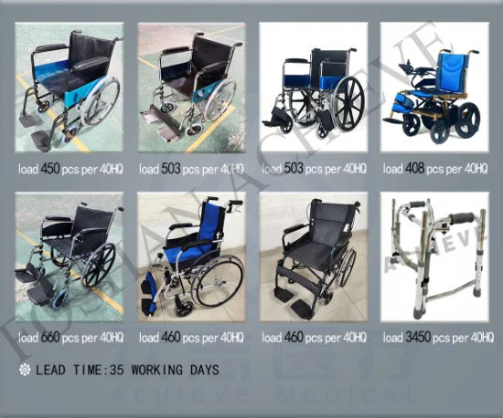 Réalisez un fauteuil roulant manuel en acier pliable et économique avec une nouvelle conception brevetée pour le fauteuil roulant de mobilité pour personnes âgées à domicile
