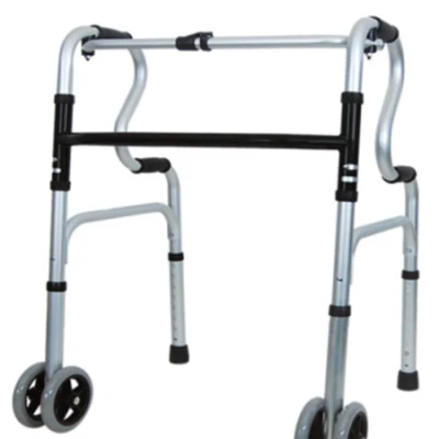 Équipement de rééducation transfert de Patient médical 4 roues Scooter déambulateur bâton de marche marcheur aide à la marche