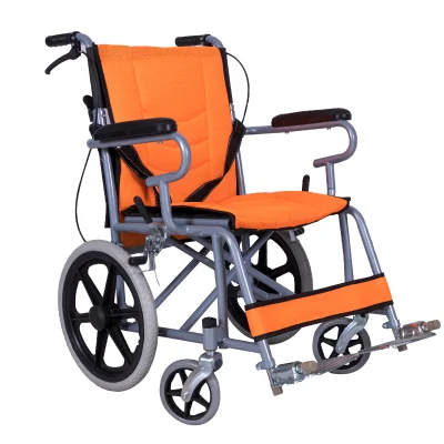Fauteuil roulant manuel léger de haute qualité Portable pliant main pousser adulte handicapé personne âgée maison utilisateur extérieur fauteuil roulant